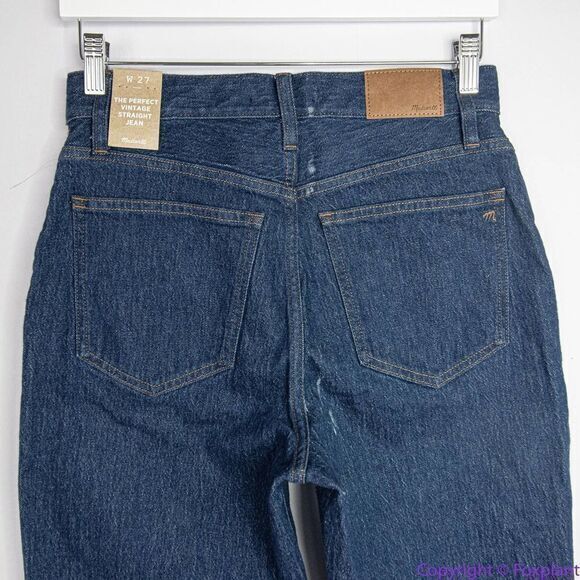 NEW Madewell The Perfect Vintage Straight Jean in Greenhaven Wash, 27 - Picture 8 of 16